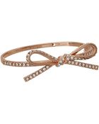 Kate Spade Skinny Mini Pave Bow Bangle - Lyst
