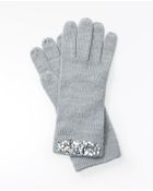 Ann Taylor Embellished Ribbed Gloves - Lyst