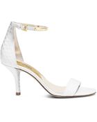 Michael Kors Kristen Embossed-Leather Sandal - Lyst