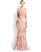 David Meister Lace Gown - Lyst