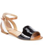 Tahari Francie Two Piece Flats - Lyst