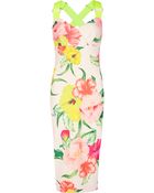 Ted Baker Floral Printed Dress - Lyst