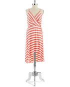 Vince Camuto Wrap Front Hi Lo Maxi Dress - Lyst
