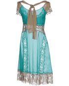 Alberta Ferretti Kneelength Dress - Lyst