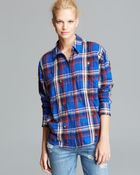 Elizabeth And James Shirt Carine Plaid - Lyst
