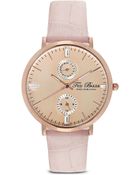 Ted Baker Multifunction Croc-Embossed Leather Strap Watch, 38Mm - Lyst