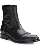 Roberto Cavalli Topstitch Leather Boots - Lyst