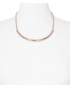Express Curved Metal and Mesh Chain Necklace - Lyst
