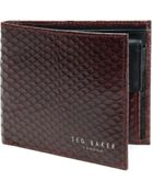 Ted Baker Exotic Embossed Bifold Wallet - Lyst