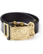 Tory Burch Ornate Buckle Belt - Lyst