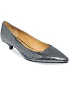 Isaac Mizrahi New York Gabriel Kitten Heel Pumps - Lyst