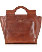The Bridge Brera Marrone Leather Tote - Lyst