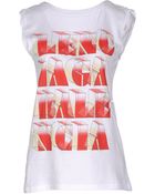 Balenciaga Sleeveless Tshirt - Lyst