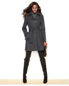 Kenneth Cole Reaction Belted Wool-Blend Walker Coat - Lyst