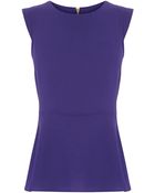 Oasis Peplum Top - Lyst