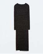 Zara Asymmetric Knitted Dress - Lyst