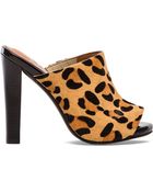 Jeffrey Campbell Curie Heel With Calf Fur - Lyst