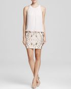 Aidan Mattox Dress - Blouson Bodice & Sequin Skirt - Lyst