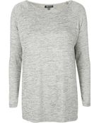 Topshop Long Sleeve Space Dye Top - Lyst