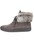 Vince Fur-Collar Nyack Sneakers - Lyst