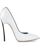 Casadei Contrast Stiletto Pumps - Lyst