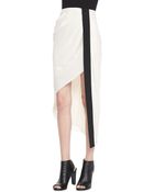 Haute Hippie Tuxedo-Stripe Asymmetric Skirt - Lyst