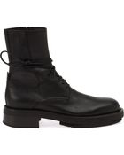 Ann Demeulemeester Laceup Boots - Lyst