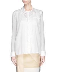 Reed Krakoff Double Layer Chiffon Shirt - Lyst