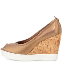 Donald J Pliner Carli Metallic Wedge Pump - Lyst