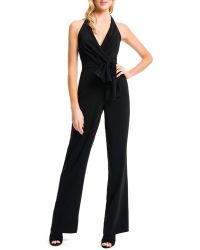 Cynthia Steffe Jersey Halter Jumpsuit - Lyst