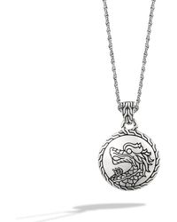 John Hardy Heritage Round Charm Pendant - Lyst