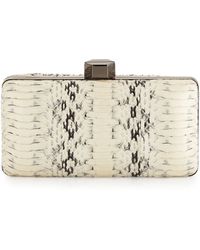 Milly Makenna Watersnake Minaudiere Clutch - Lyst