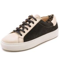 By Malene Birger Ceall Lace Up Suede Sneakers - Black - Lyst