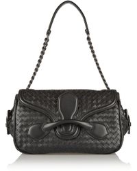 Bottega Veneta Rialto Intrecciato Leather Shoulder Bag - Lyst