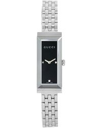 Gucci Women'S G-Frame Black Dial Stainless Steel - Lyst