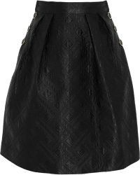 Temperley London Novah Quilted Cotton And Silk-Blend Skirt - Lyst