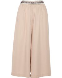 Saloni Lorna Embellished Crepe Culottes - Lyst