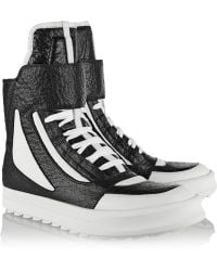 Camilla Skovgaard Textured-Leather High-Top Sneakers - Lyst