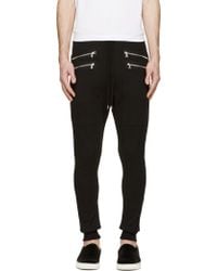 Markus Lupfer Black Zipped Lounge Pants - Lyst