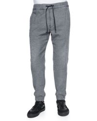 7 For All Mankind Sportif Stretch-Knit Sweatpants - Lyst