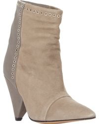 Isabel Marant Suede & Leather Lance Ankle Boots - Lyst