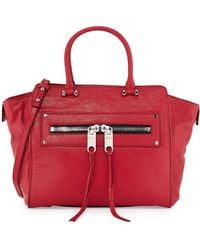 Milly Riley Leather Tote Bag - Lyst