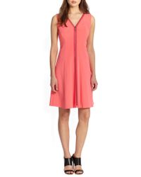 Elie Tahari Lindy Fit-And-Flare Dress - Lyst