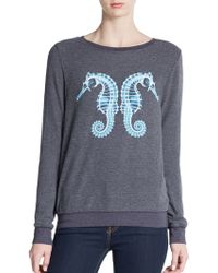 Wildfox Seahorse Sweatshirt - Lyst