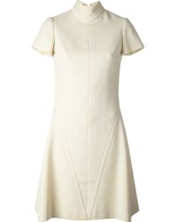 Dior Funnel Neck Dress - Lyst