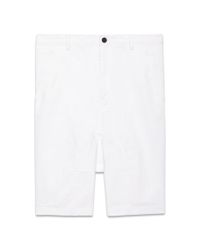Helmut Lang Od White Wash Dropped Crotch Shorts - Lyst