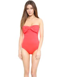 Kate Spade Georgica Beach Maillot - Geranium - Lyst