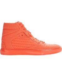 Balenciaga Perforated Monochrome Sneakers - Lyst