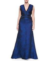 J. Mendel Vneck Slvlss Gown - Lyst