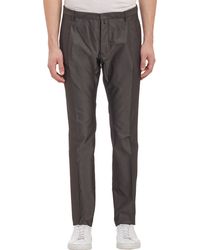 Jil Sander Gabardine Curt Trousers - Lyst